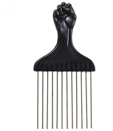 Peine afro para el cabello, cepillo rizado, tenedor, peine de plástico antiestático, herramienta de peinado afro