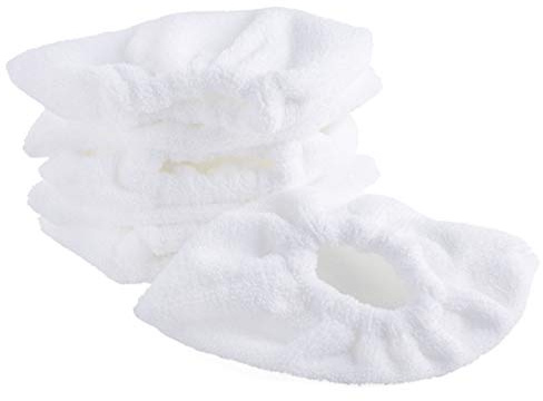 LTWHOME Washable Replacement Cotton Terry Cloth Cover Pads Fit for Karcher Steam Cleaner SC1, SC2, SC3, SC4, SC5 (Pack of 6)