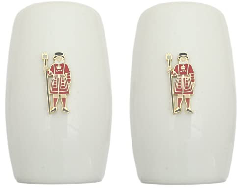 Beefeater China Salt and Pepper Shakers Cruet Set Modern White CSP 31