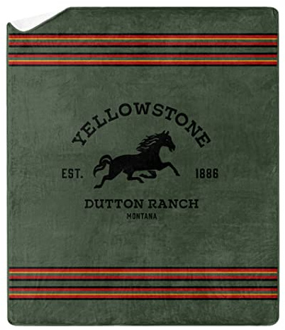 Northwest Yellowstone Silk Touch Sherpa Überwurfdecke, 152,4 x 177,8 cm, Ranch-Decke