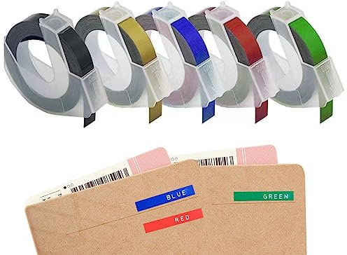 JPSDOWS Geprägter Etikettierer - Beschriftungsgerät mit geprägter Beschriftung, manuelles Prägeetikettengerät | Beschriftungsgerät mit geprägtem Schriftzug und vorgestanzten Trennwänden