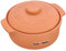 KOTARBAU® Keramik Bräter 4 L Römischer Topf Keramiktopf mit Deckel und Griffen Naturton Dampfgarer Rustico Tonbräter Auflaufform Tonware Keramische Grillschale Rund Steingut Brotbackform Terrakotta