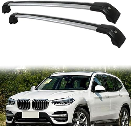 FUNSIE 2 Stück Dachträger für B-mw X3(G01) SAV 2017-2022, Aluminium Dachgepäckträger Querträger Fahrradträger Dachboxen Gepäckträger