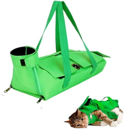 FAMKIT Haustier-Rückhaltetasche, verstellbares Katzengeschirr, multifunktional, Haustierpflege, Fessel, kratzfest, für Nageltrimmen/Baden/Reisen
