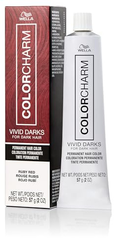 COLORCHARM VIVID DARKS | Permanent Cream Color | Vibrant Color for Dark Hair | Nourishing Vegan Formula | No Bleach Needed | Ruby Red | 2 Fl Oz