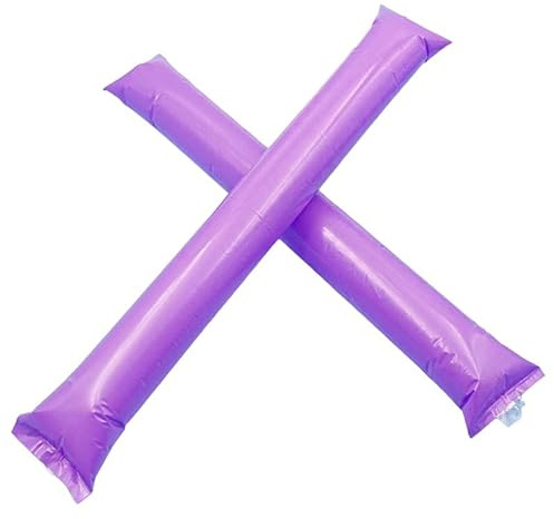 Pandiui23 Pack 30 Pares de Aplaudidores hinchables ruidosos de plástico. Artículos de Fiesta y animación. Palos cotillón Ideales para fútbol, Fiestas, cumpleaños, comunión