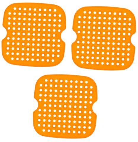 Alipis 3pcs Square Silicone Air Fryer Liner Reusable Baking Mat for Fryer Accessories