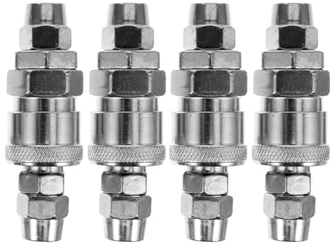 TOPPERFUN 4stücke Schnellkupplung Druckluftschlauch Teiliges Robuste Metallarmaturen Für Luftkompressoren Effiziente Verbindung Und Abdichtung Für Pneumatikgeräte Kompatibel