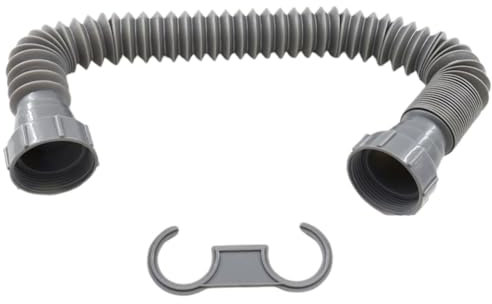 Set sanitario per lavabo, tubo di scarico flessibile, pratico set di installazione sotto il tavolo per tubi di scarico, robusto set di scarico per il lavello sotto il lavandino, set di tubi per casa e