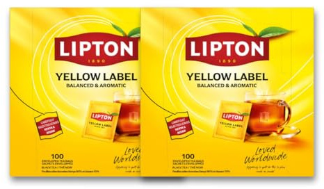 Lipton Feel Good Selection Thé Noir du Kenya Yellow Label 200 Sachets