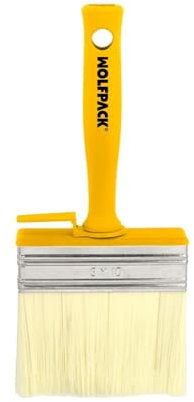 Pennello professionale soffitti 100 x 30 mm. Setola bianca. Manico ergonomico, con gancio. Pennello Pittura, Pennello Pittore Professionale