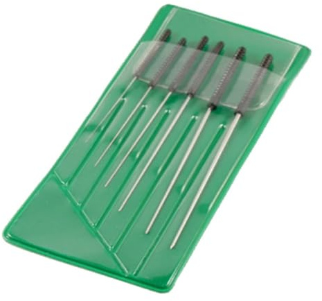 Bullongè Juego de 6 escariadores para relojeros (0,4 – 1,4 mm, miniescariadores, boquilla), dorado