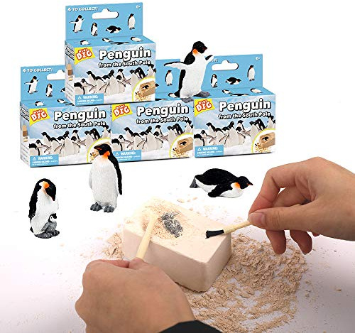 Byncceh Kit d’Excavation Pingouin pour Enfants – Jouet Éducatif STEM avec Fossiles à Creuser – Kit d’Archéologie pour Enfants dès 6 Ans pour Garçons et Filles