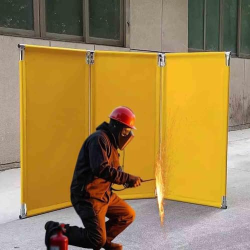 Kanduo Industrial Welding Curtains Screen Panel With Metal Frame, Welding Screen Panel,Flame Resistance Welding Curtain Useful(58x110 cm)