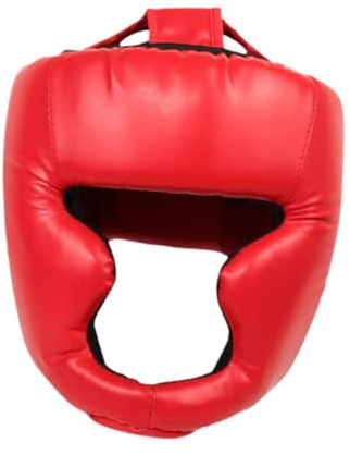 mophrati Casco de Boxeo, Equipo de Entrenamiento, Casco de Boxeo Resistente, Equipo de protección único, Transpirable, Kickboxing, para Todas Las Actividades de Sparring, de, Rojo, Niños