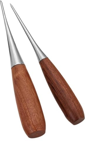 Lezna Para Cuero Lezna de Perforar con Mango de Madera