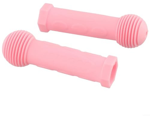 Yhenlovtt Kids Bike Grips, Non-Slip Rubber Handlebar Grips, Comfort for Children Bicycle Scooter Tricycle Riding, Blue Pink Cyan Black Green Red