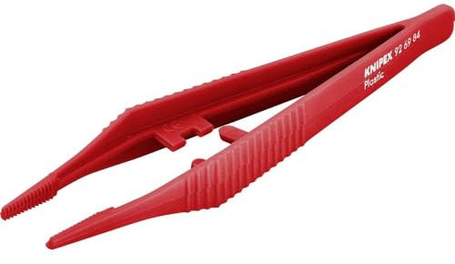 KNIPEX Kunststoffpinzette Mattiert Geriffelt 129 mm, 92 69 84