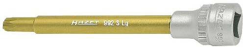 HAZET Kühlmittelpumpen TORX Schraubendreher-Steckschlüsseleinsatz, Ø 23 mm | 1/2 Zoll (12,5 mm) Vierkant hohl, Antrieb 1/2 Zoll (12,5 mm) Vierkant hohl, Abtrieb Innen TORX Profil, Klinge Sonderstahl
