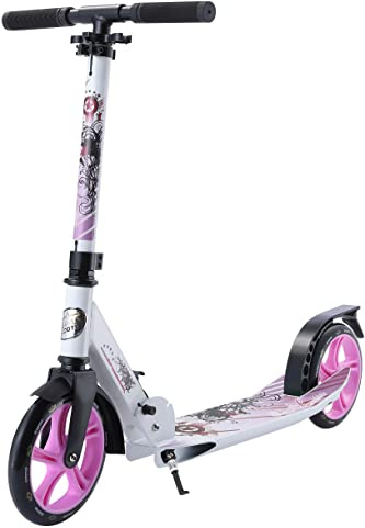 STAR SCOOTER Aluminium Kickscooter Tret City Roller für Jungen, Mädchen ab 6-7 Jahre | Big 205mm Wheel Cruiser für Kinder und Erwachsene