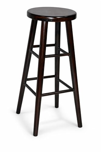 Magnetic Mobel Barhocker Holzhocker Buche Barstuhl Stuhl massivholz 80 cm (Nussbaum)