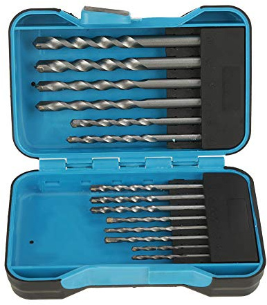 piedra – Broca Set, 15 piezas, broca para hormigón (metal duro, piedra con 3 mm 4 mm 5 mm 6 mm 8 mm 10 mm brocas para hormigón, mampostería, cal accesorios, piedra arenisca