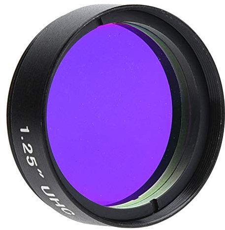 Oumij Astronomischer Teleskopfilter 3,2 cm 31,7 mm Filter UHC-Lichtverschmutzung Hemmung Objektiv für Astronomisches Teleskop Monokular Okular Objektiv