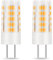 Marstey Lot de 2 ampoules LED GY6.35, 7 W 64 LED 700 LM, blanc chaud, angle de faisceau de 360 ​​degrés, lampe à économie d'énergie pour éclairage paysager, salon, chambre à coucher, salle de bain