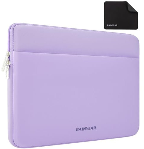 RAINYEAR Housse pour Ordinateur Portable de 15,6 Pouces Compatible avec Ultrabook Chromebook de 15,6 Pouces, Sac de Protection pour Ordinateur Portable à Lunette Ultra Mince de 16 Pouces, Violet