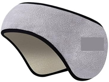 Eye Mask for Sleeping Soundproof Earmuffs for Sleeping Unisex Ear Warmer Winter Head Band Ski Ear Muff Earplugs Headband Hair Band Eyes Ban for Sleeping and Relaxing(Gray)