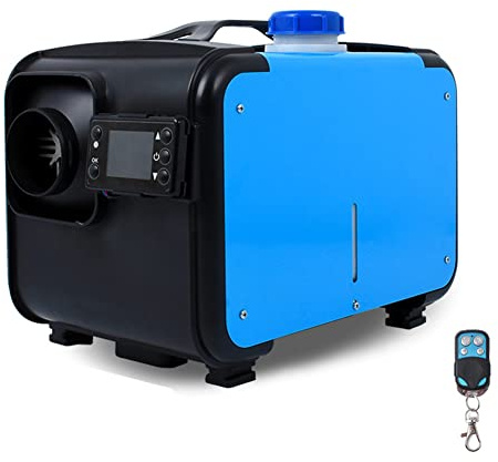 Riscaldatore d'aria diesel da 12 V e 8 kW con interruttore LCD, telecomando, silenziatore, riscaldatore diesel, riscaldatore da parcheggio tutto in uno con 1 uscita aria per auto, autobus, camper, c