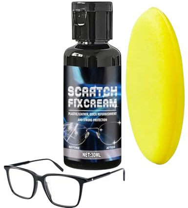 Generisch Dissolvant pour rayures sur lunettes | Nettoyant liquide pour polissage | Décapant pour rayures sur lentilles pour lunettes, écran et téléphone portable, lunettes de soleil, appareil photo