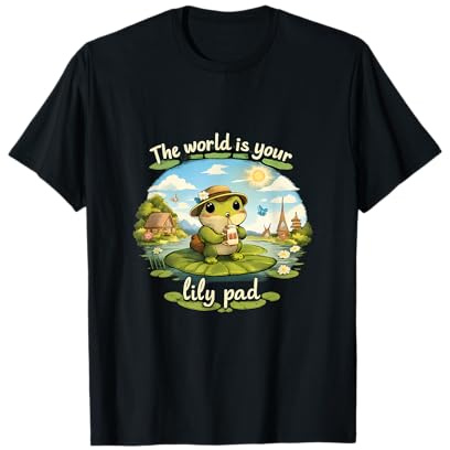 Cottagecore Kawaii - Almohadilla de Lirio de Rana con impresión gráfica Camiseta