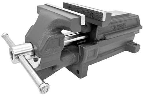 WELDINGER professional Schraubstock 150 mm unzerbrechlich leichtgängig feste Basis Rohrspannbacken