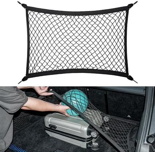 CUBRXEBAT Rete Bagagliaio Auto per Audi Q5 III (GU) a partir de 2025, Eelastica Reti Fisso Bagagli, Bagagliaio Organizzare Rete Portapacchi, Accessori Interni