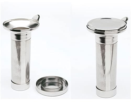 Edelstahl-Teefilter für Isolierkannen, für alle Teesorten, einfaches Reinigen (H: 11,5 x ⌀ oben 6,5 x ⌀ innen 3 cm)