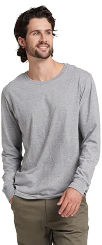 Russell Athletic Mens Cotton Performance Long Sleeve T-Shirt, Oxford, L