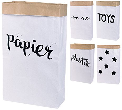 Papiersack Paper Bag eckig aus Kraftpapier Papierkorb (Papier)