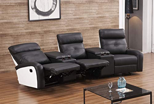 Mapo Möbel Ledersofa Kinosofa Relaxcouch 5130-Cup-3-SW