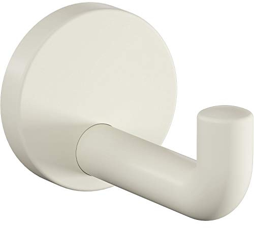 HEWI 477.90B030 99 Mantelhaken 477.90.030 Höhe 70 mm, Tiefe 100 mm, Polyamid, Farbe: Reinweiß Matt