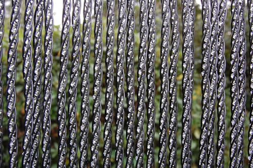 La Tenda Türvorhang Lucca 1 Fliegenvorhang Balkon Insektenvorhang Raumteiler schwarz transparent, Maße:100 x 230 cm