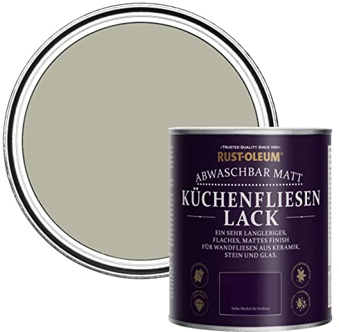 Rust-Oleum Grey water resistant Kitchen Tile Paint in Matt Finish - Tanglewood 750ml