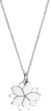 s.Oliver 2034190 Damen Collier Lotusblume Silber 45 cm
