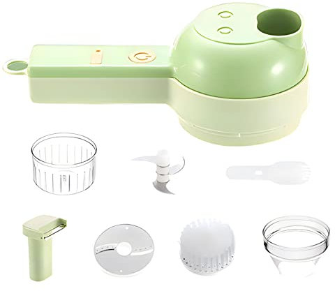 2 Vegetable Chopper Electric Garlic Sphere, Chopper Small Food Processor - 4 in 1 Portable Kitchen Chopper, Onion Chopper, Garlic Sphere, Banana Cutter, Vegetable Cutter Zcsxk