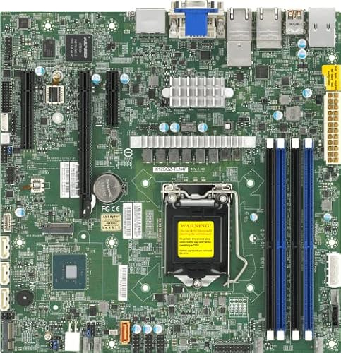 SUPERMICRO MBD-X12SCZ-TLN4F-B Carte mère pour serveur Micro-ATX LGA 1200 Intel W480E