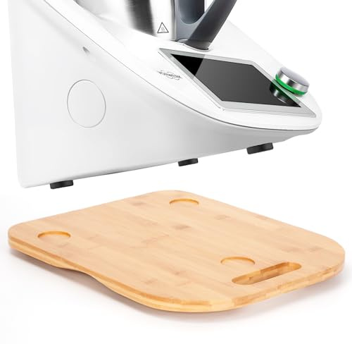 Cinnani Gleitbrett für Thermomix TM6 TM5, Brett für Thermomix TM6 und TM5, Rollbrett aus Bambus Holz, Slider für Thermomix TM6 TM5 Zubehör Unterlage Brett - Müheloses Verschieben