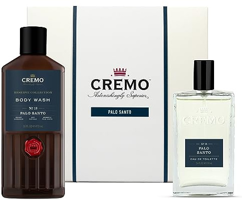 Cremo Palo Santo Geschenk-Set für Herren – Duft & Duschgel – 100 ml, 473 ml