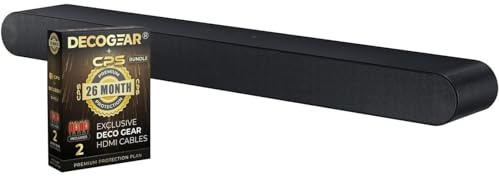 Samsung HW-S60D S-Series 5.0ch. Wireless Dolby Atmos Soundbar w/Q-Symphony (2024) Bundle with Deco Gear 4K HDMI 2.0 Cable x2 & CPS Exclusive 26 Month Protection Pack Bundle (BEACH-CPS-26500)