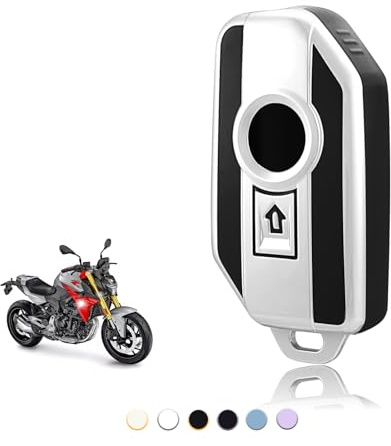 TOOMUME Funda Llave TPU, Carcasa Llave Apto para BMW Moto F750GS F850GS F900R C400GT R1200GS LC ADV R1200RS R1200RT R1250R R1250GS K1600GT, Cubierta Llaves Coche Mando