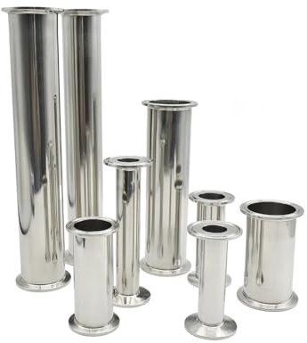 1pc 1.5 2 4 304/316 Tri Clamp Spool Tube Stainless Steel Pipe Fitting Connector for Homebrew 200mm Length OD51mm x Ferrule64mm
